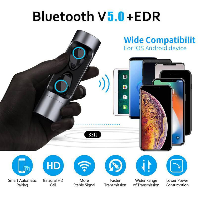 Tai Nghe Bluetooth 5.0 Không Dây Nhét Tai X8 Mini True Wireless - Hàng Chính Hãng