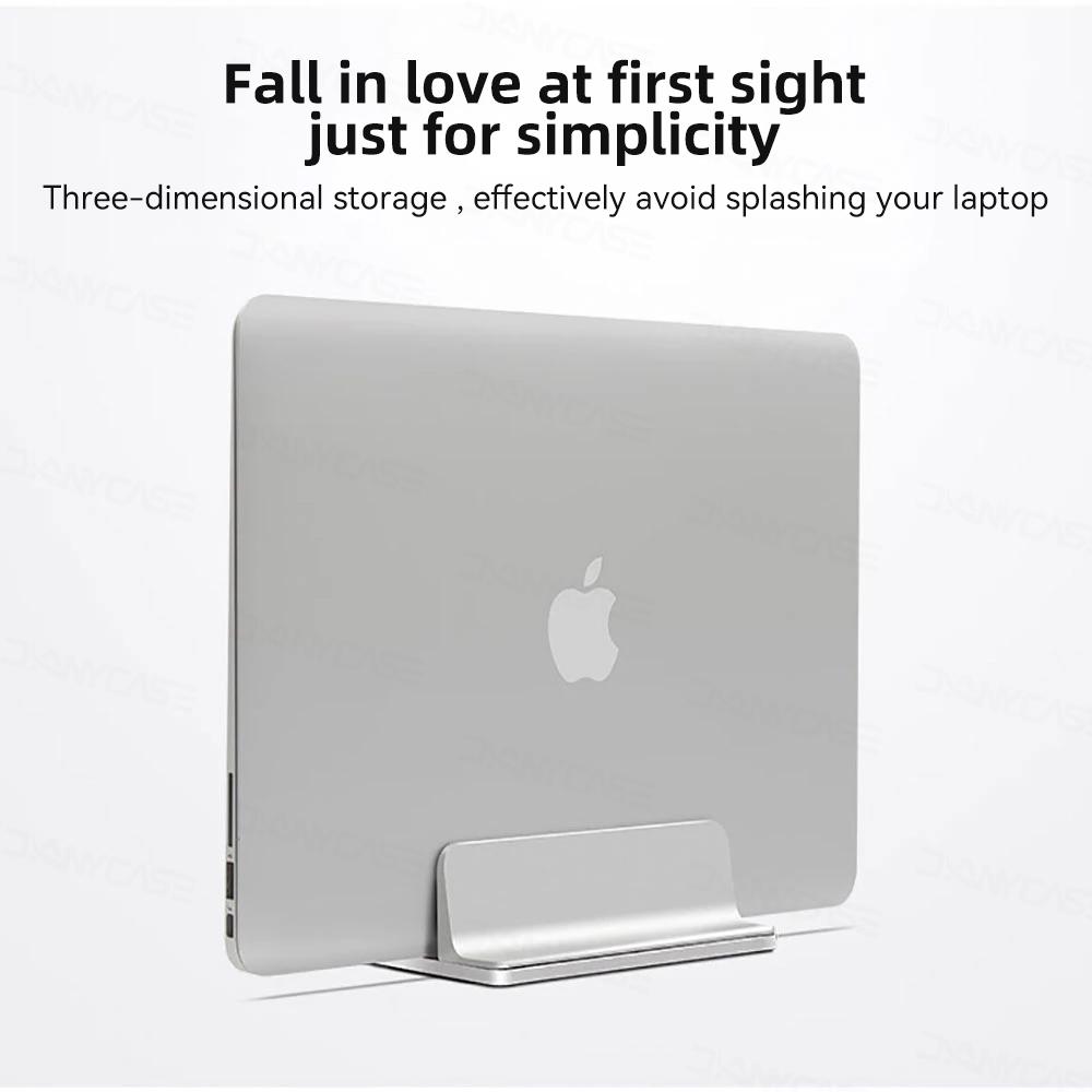 Máy tính xách tay thẳng đứng cho MacBook Air Pro 13 15 16 Bàn nhôm máy tính để bàn với kích thước dock có thể điều chỉnh cho giá đỡ máy tính xách tay