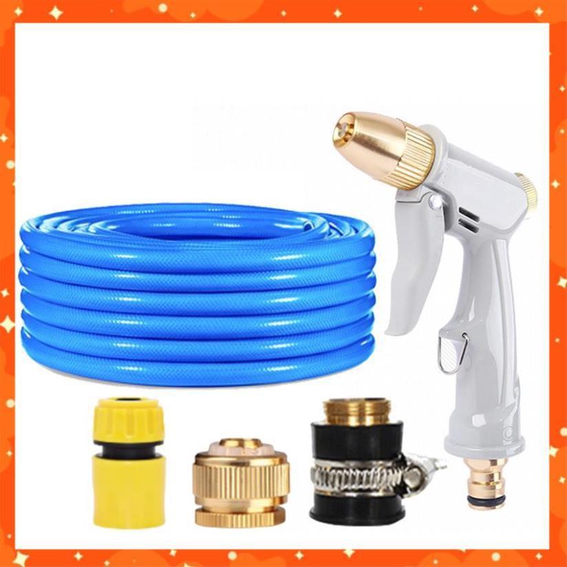 Bộ dây vòi xịt nước tưới cây rửa xe,tăng áp 3 lần, loại 15m  206846