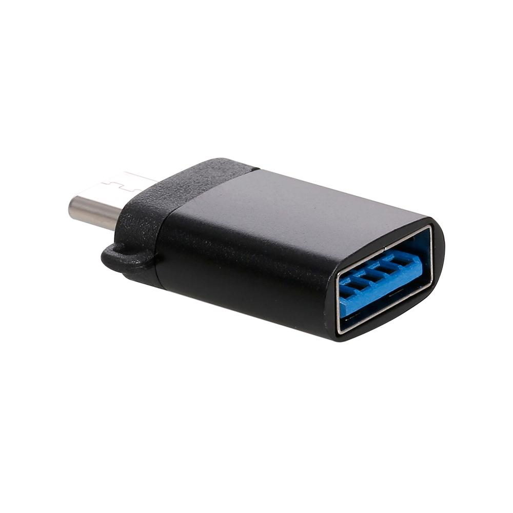 Type-C Adapter Type-C Male to USB3.0 Female OTG Connector Converter Plug and Play Support Mobile Phone Tablet Grey