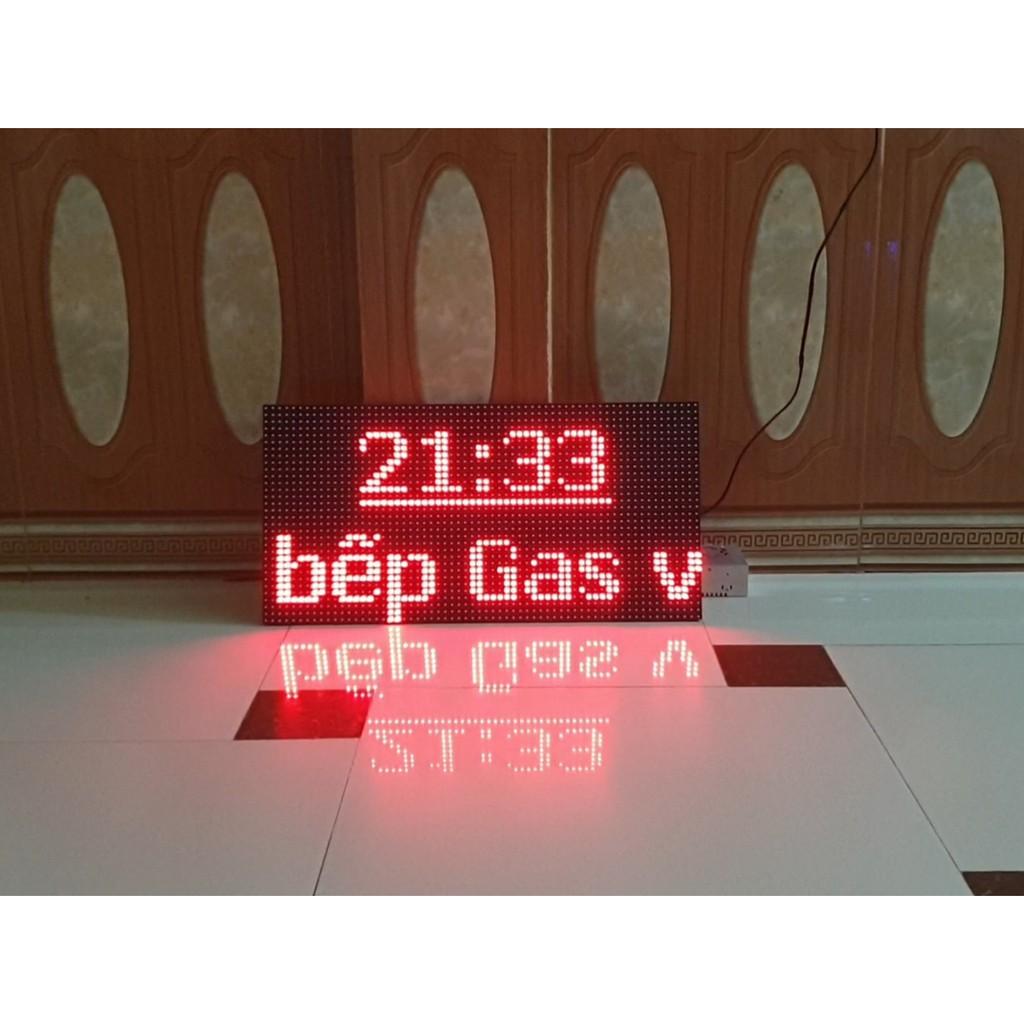 Bộ biển led matrix 4 tấm P10 làm quảng cáo, đồng hồ...full phụ kiện