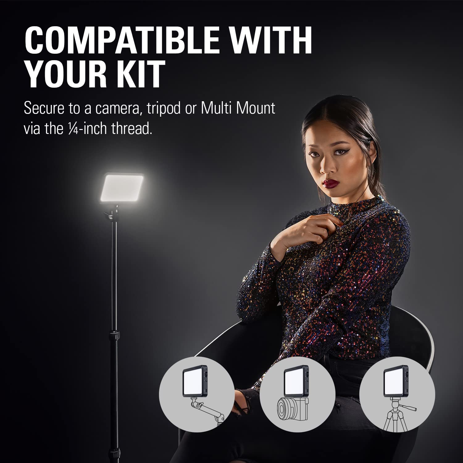 Thiết bị đèn hắt sáng Elgato Key Light Mini_Mới, hàng chính hãng