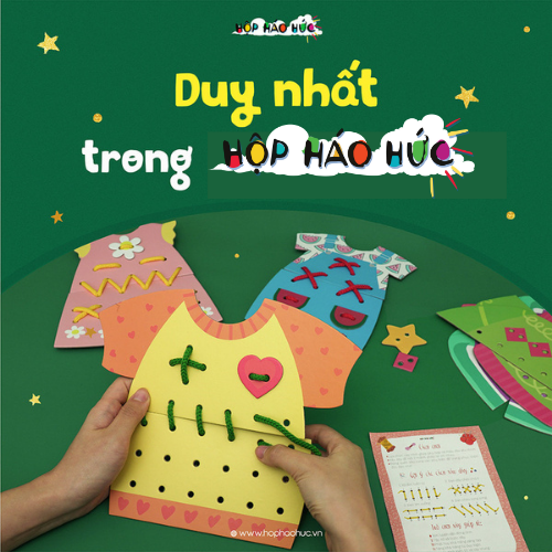 Set đồ chơi phát triển kỹ năng vận động tinh THỬ LÀM NHÀ MAY NHÍ 0-6 tuổi Hộp Háo Hức