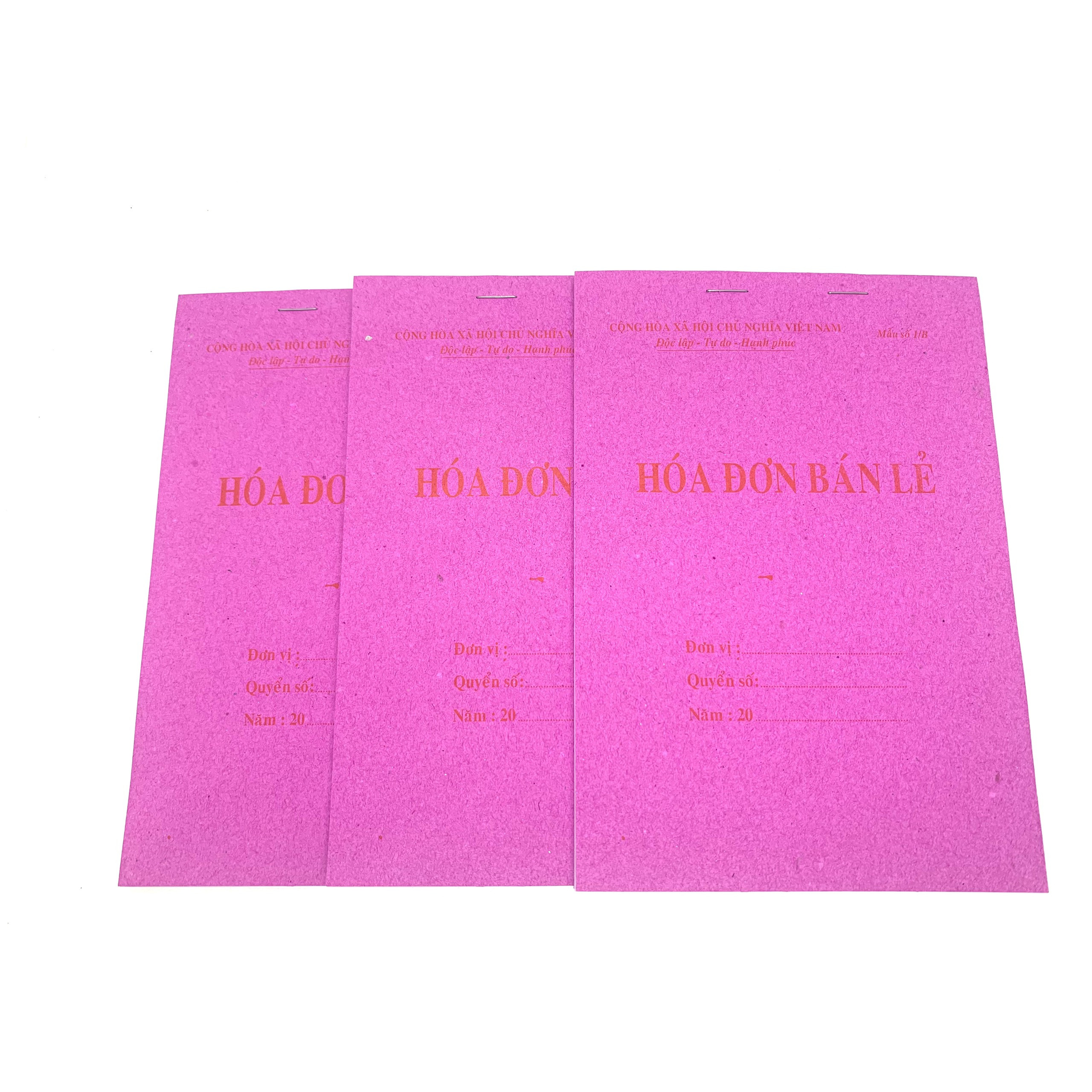 Hoá đơn bán lẻ 1 liên - Khổ giấy A5 tiện dụng cho quán ăn, tạp hoá