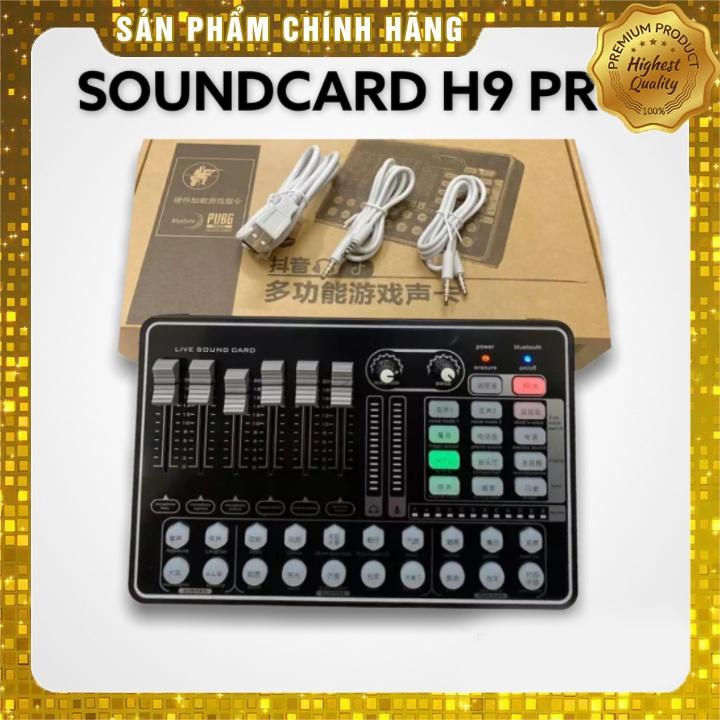 Bộ Mic Hát Livestream Soundcard H9 &amp; Mic BM900BH 1 NĂMChất Lượng Cao, Âm Thanh Cực Kỳ Sống Động