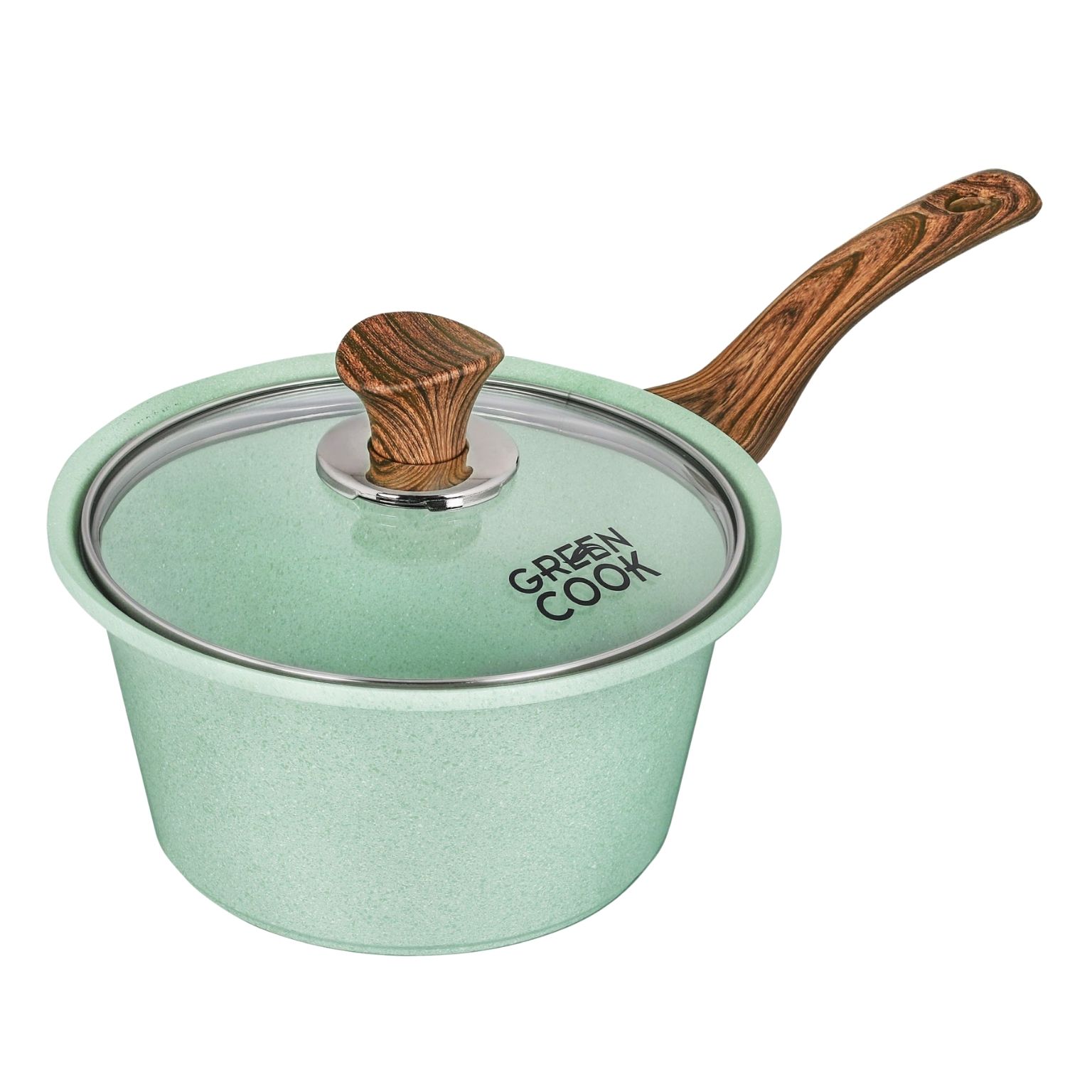 Nồi đúc đáy từ Green Cook, nồi chống dính bếp từ men đá xanh ngọc Green Cook GCS05-IH công nghệ Hàn Quốc