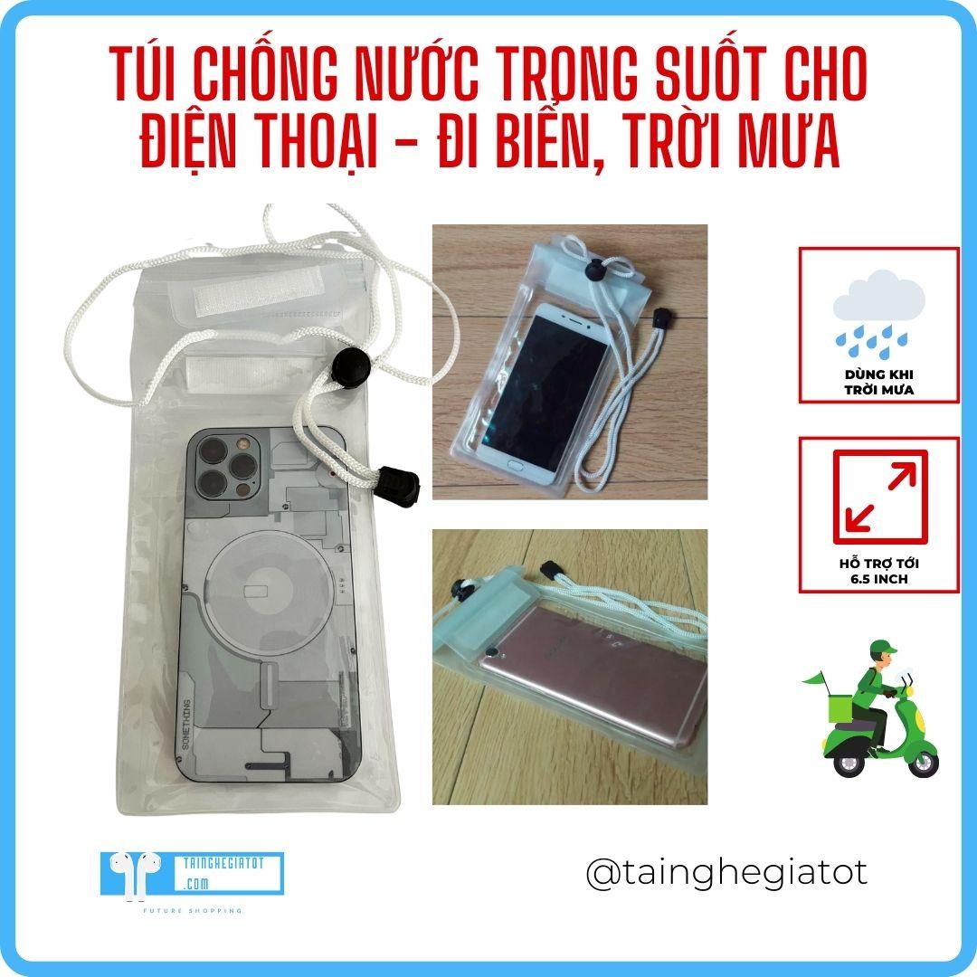 Bao túi đựng điện thoại chống nước, tài xế, đi nắng, đi mưa, xài cảm ứng đa điểm