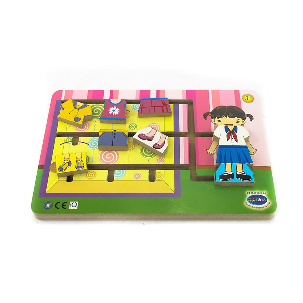 Đồ chơi gỗ Thời trang bé gái | Winwintoys 67232 | Phát triển khả năng sáng tạo và thẩm mỹ | Đạt tiêu chuẩn CE và TCVN