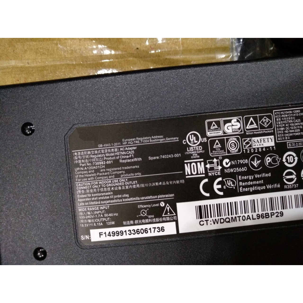 Sạc dành cho Laptop HP Pavilion 15-BC000 15-BC032TX 15-BC033TX 15-BC046TX