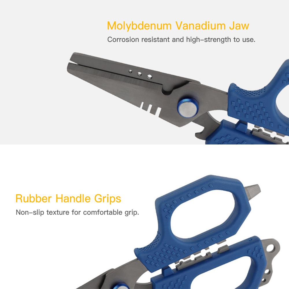 Kìm đánh cá với hộp đựng bảo quản Chống ăn mòn Molypden Vanadium Dụng cụ đánh cá bằng thép