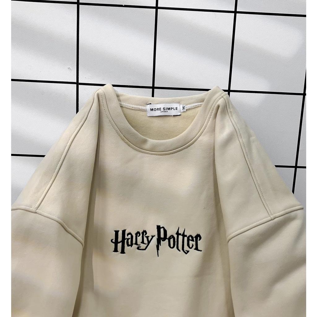 Áo Sweater Nữ Form Rộng Potter Vải Nỉ Bông Phong Cách Ulzzang