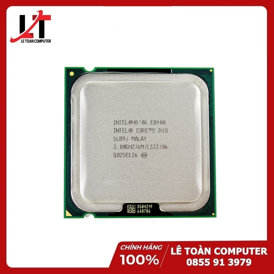 CPU Core2 Duo E8400 (3.0GHz, 6MB,1333MHz FSB)- Hàng Chính Hãng