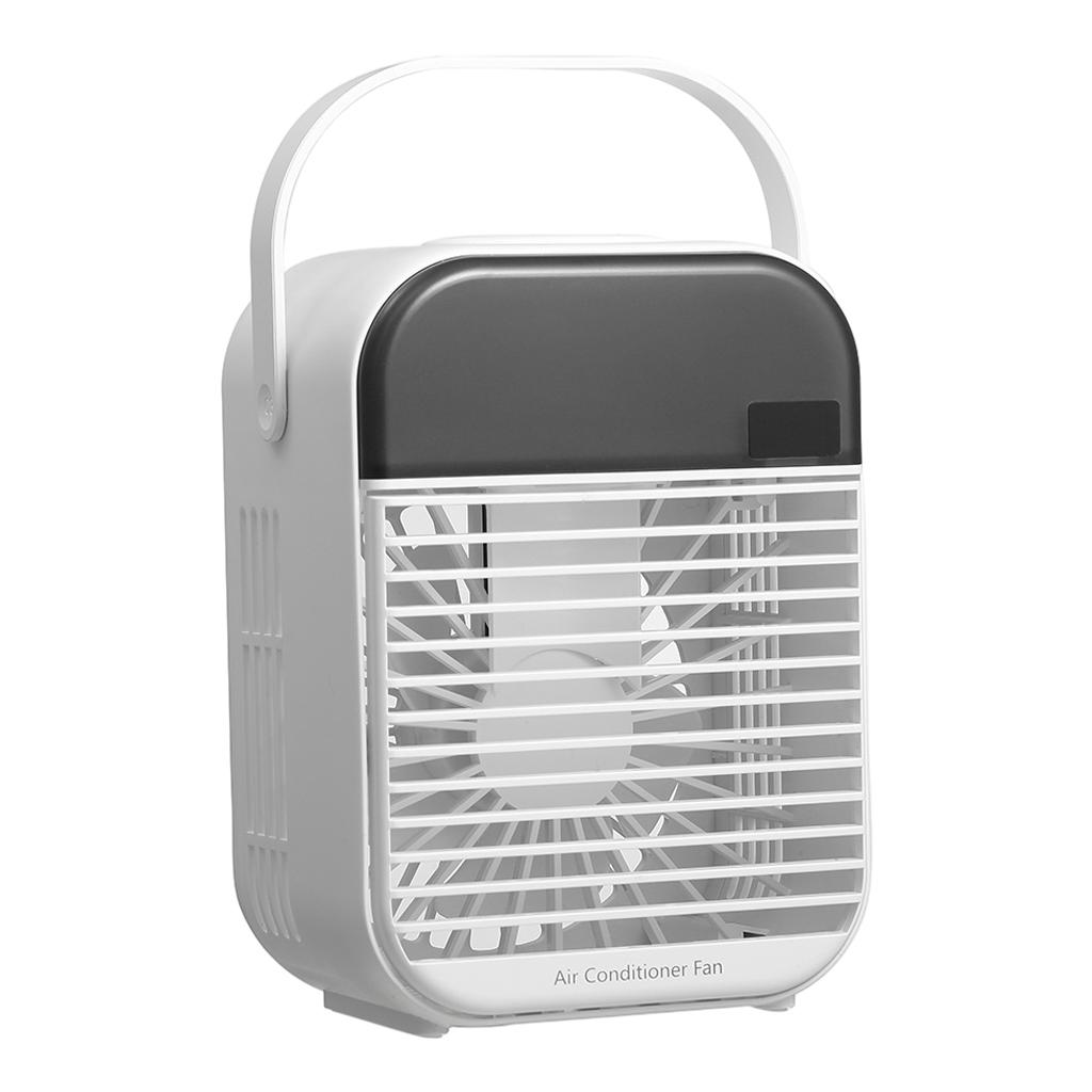 Personal Air Cooler Fan, Portable Air Conditioner, Humidifier Purifier 3 in 1 Evaporative Cooler,Mini AC USB Cooling Desktop Fan for Bedroom, Office