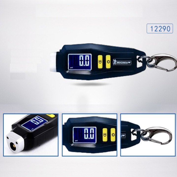 Đồng hồ đo áp suất lốp điện tử Michelin 12290 duy trì áp suất lốp bình thường, giảm hao mòn lốp và kéo dài tuổi thọ lốp - Hàng Nhập Khẩu