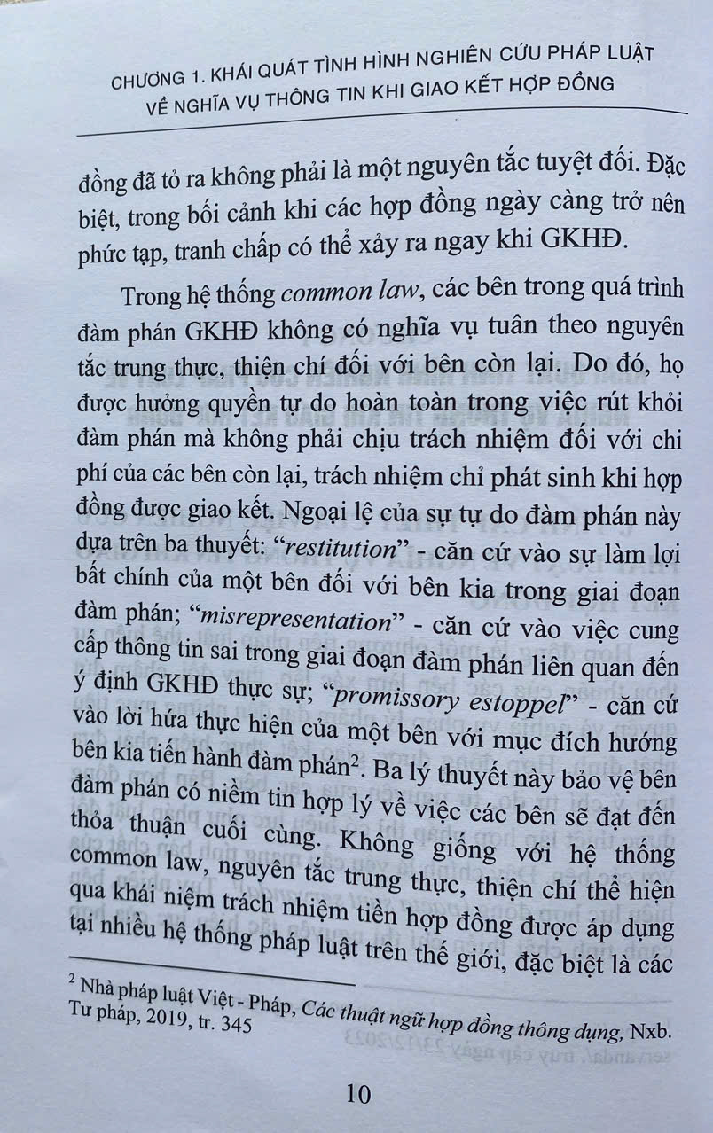 Pháp Luật Về Nghĩa Vụ Thông Tin Khi Giao Kết Hợp Đồng Ở Việt Nam Hiện Nay