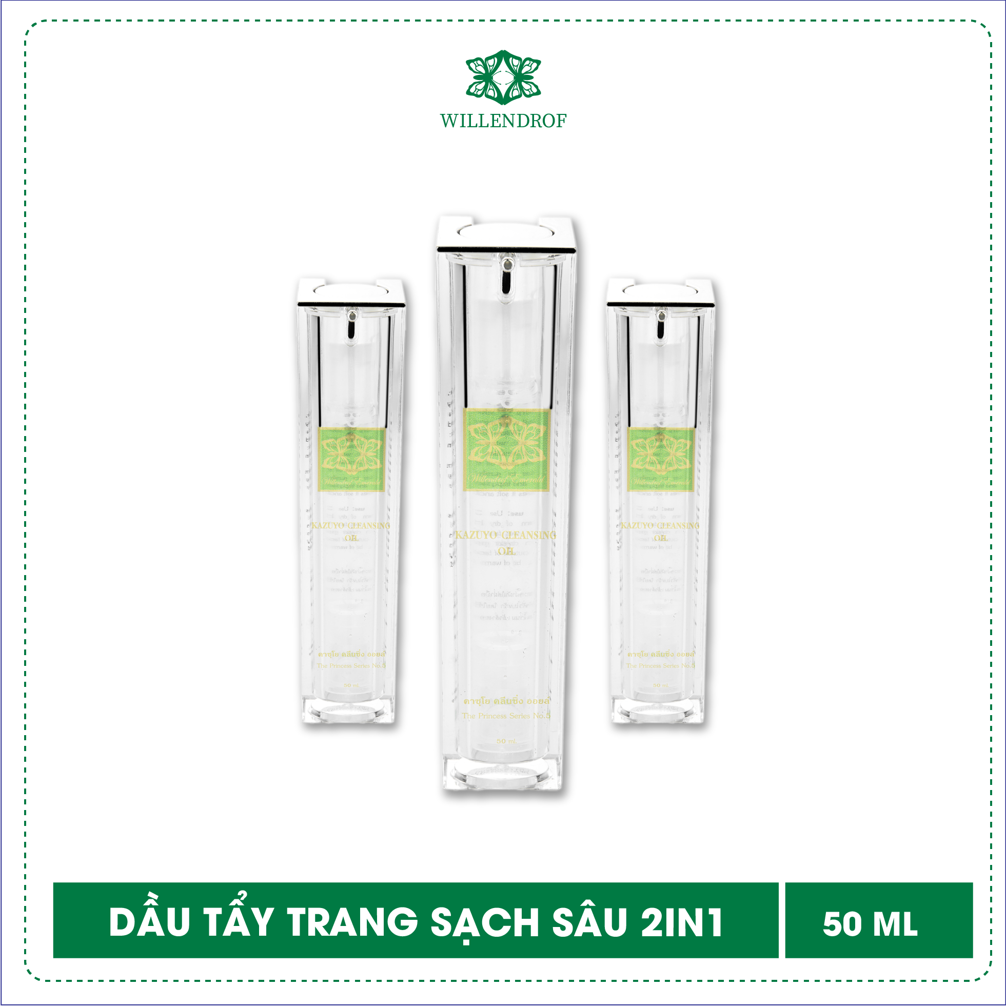 Dầu tẩy trang và làm sạch sâu cho da Willendrof Kazuyo Cleansing Oil 50ml