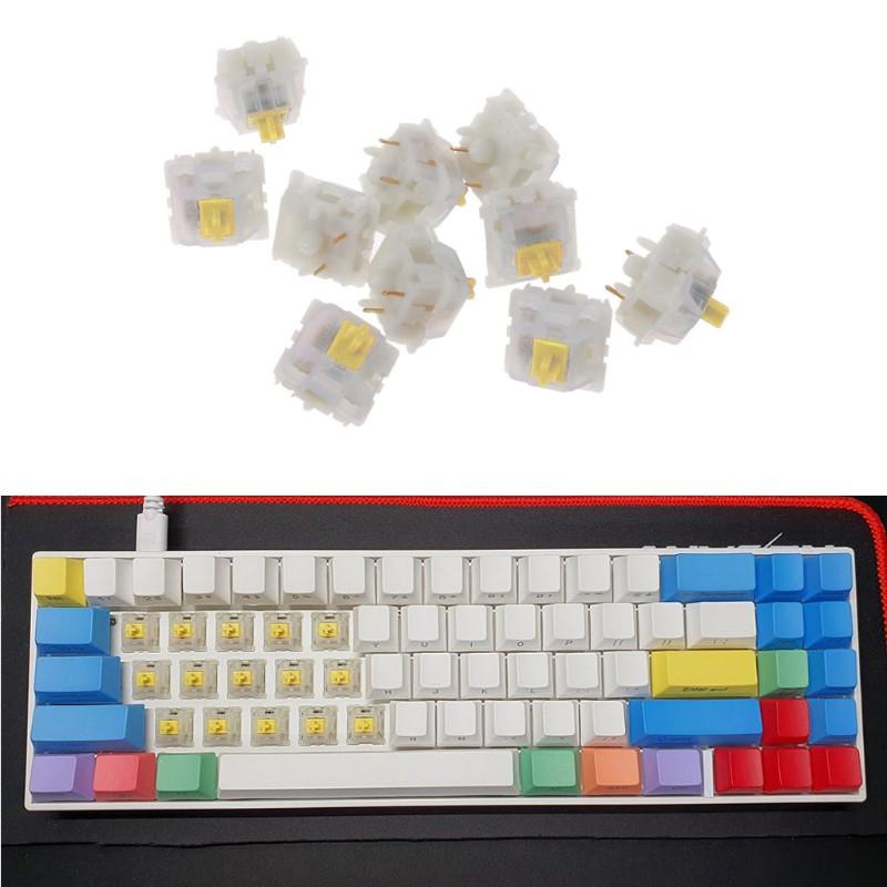 10 Công Tắc Gateron 5pin Cho Bàn Phím Cơ Gk61 Gk64