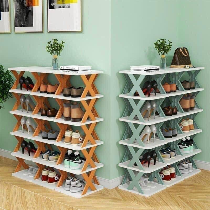 Kệ Để Giày Dép 5 Tầng Hình Chữ X Cao Cấp