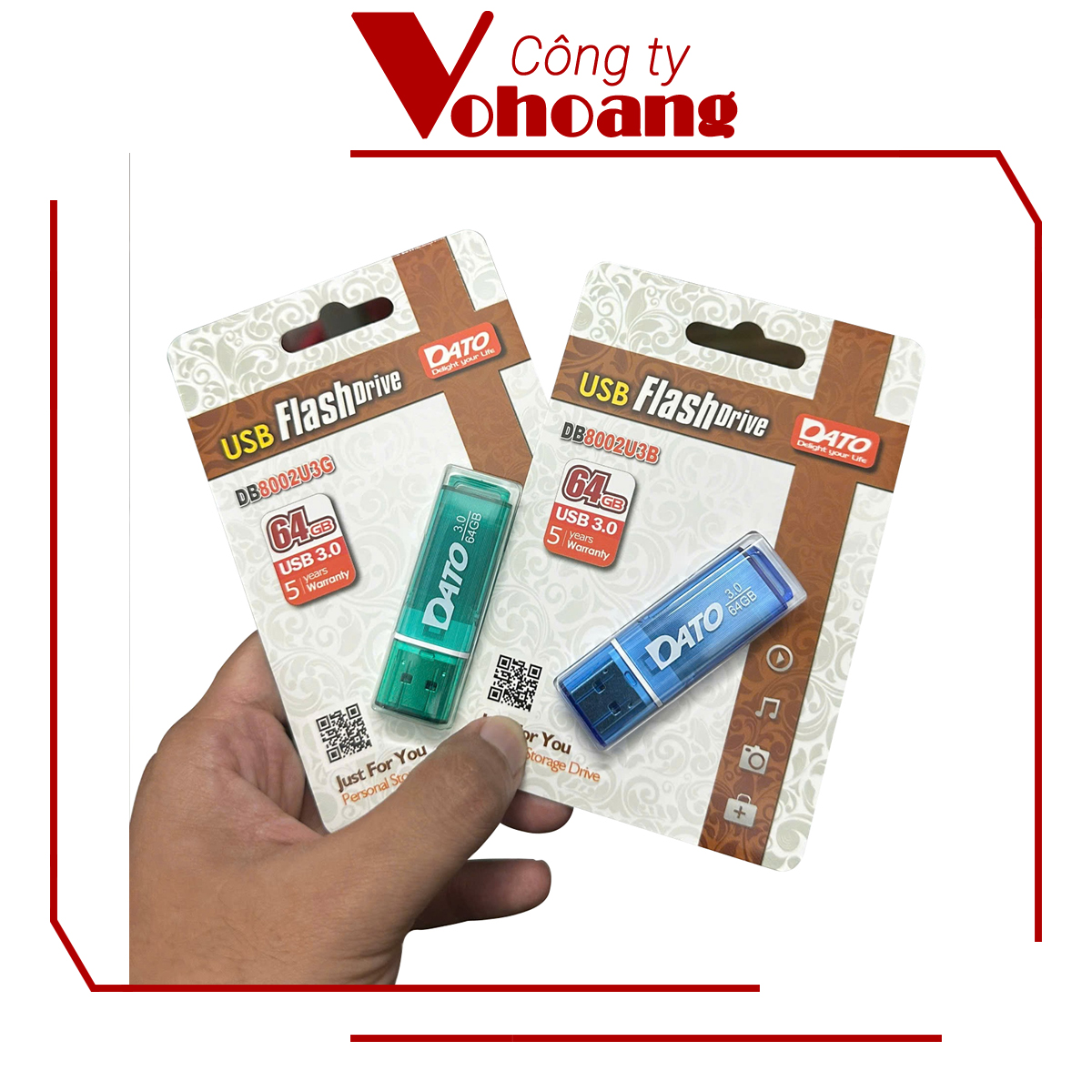 USB DATO chuẩn 3.0 dung lượng 64GB Bảo hành 5 năm - Hàng chính hãng
