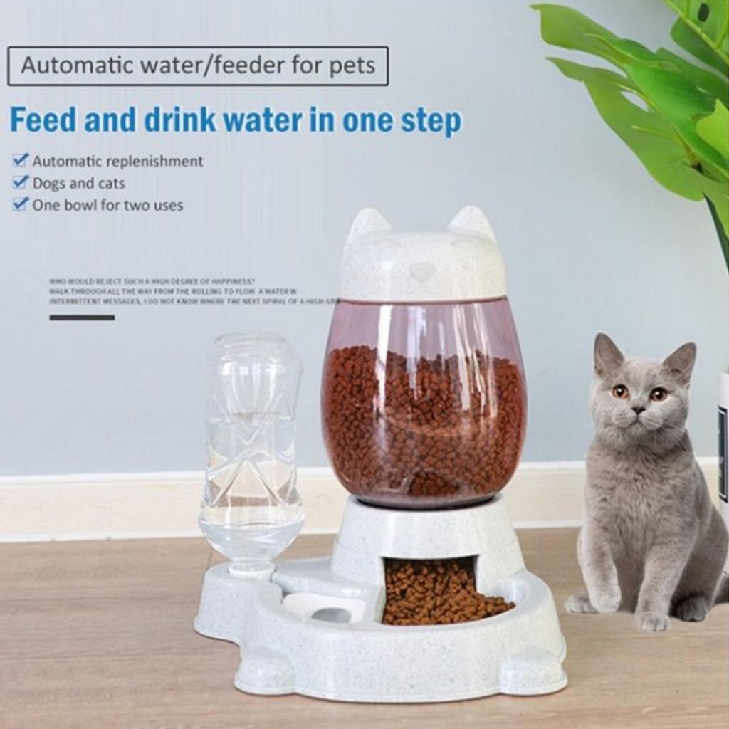 2pcs Automatic Feeders Cat Kitten Rabbit Water Dispenser Drinking Fountains