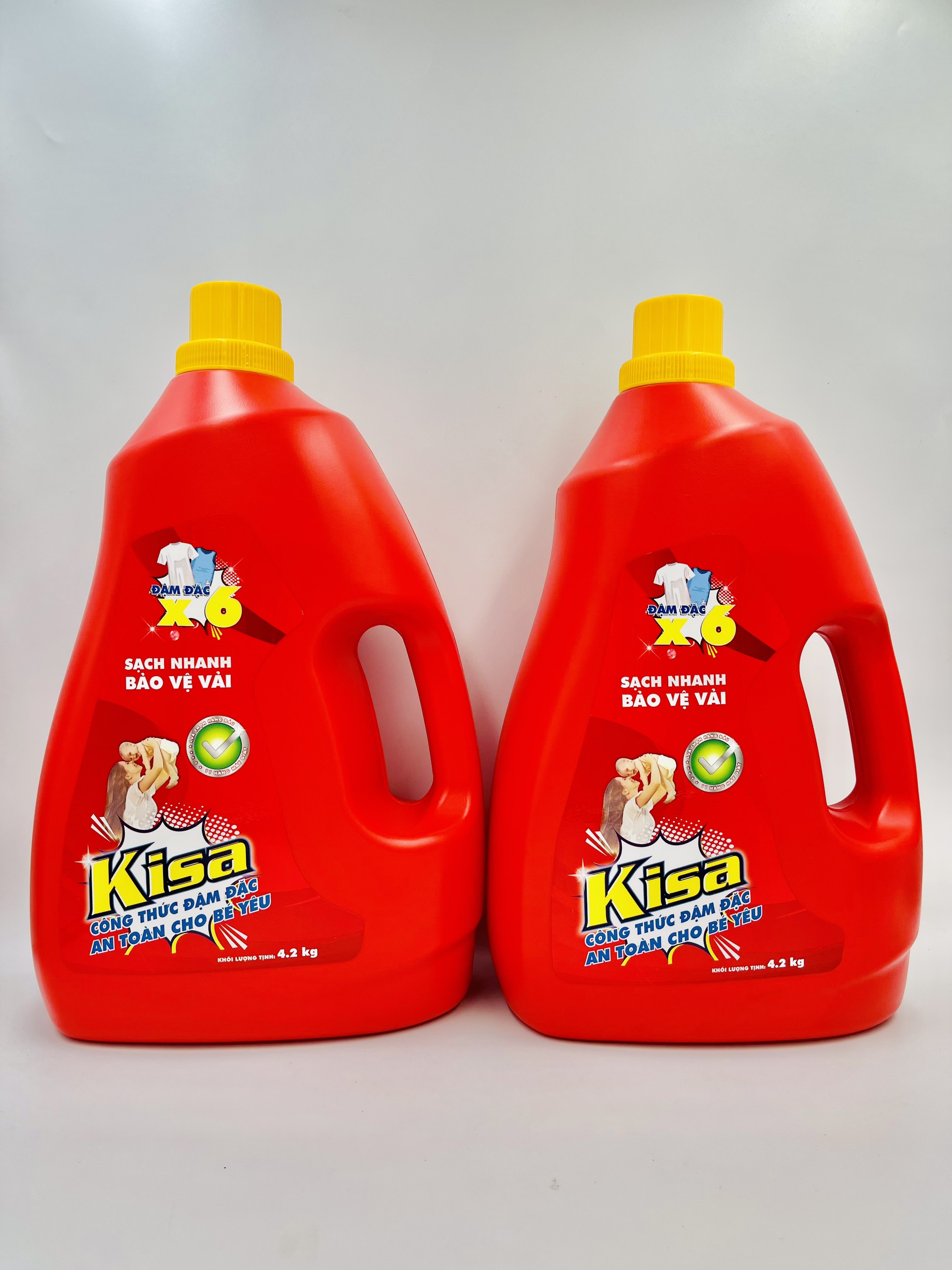 Nước giặt đậm đặc Kisa 4.2 kg - An toàn cho bé yêu