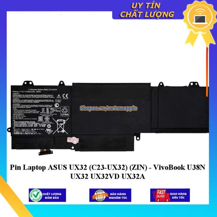 Pin dùng cho Laptop ASUS UX32 (C23-UX32) VivoBook U38N UX32 UX32VD UX32A - Hàng Nhập Khẩu New Seal