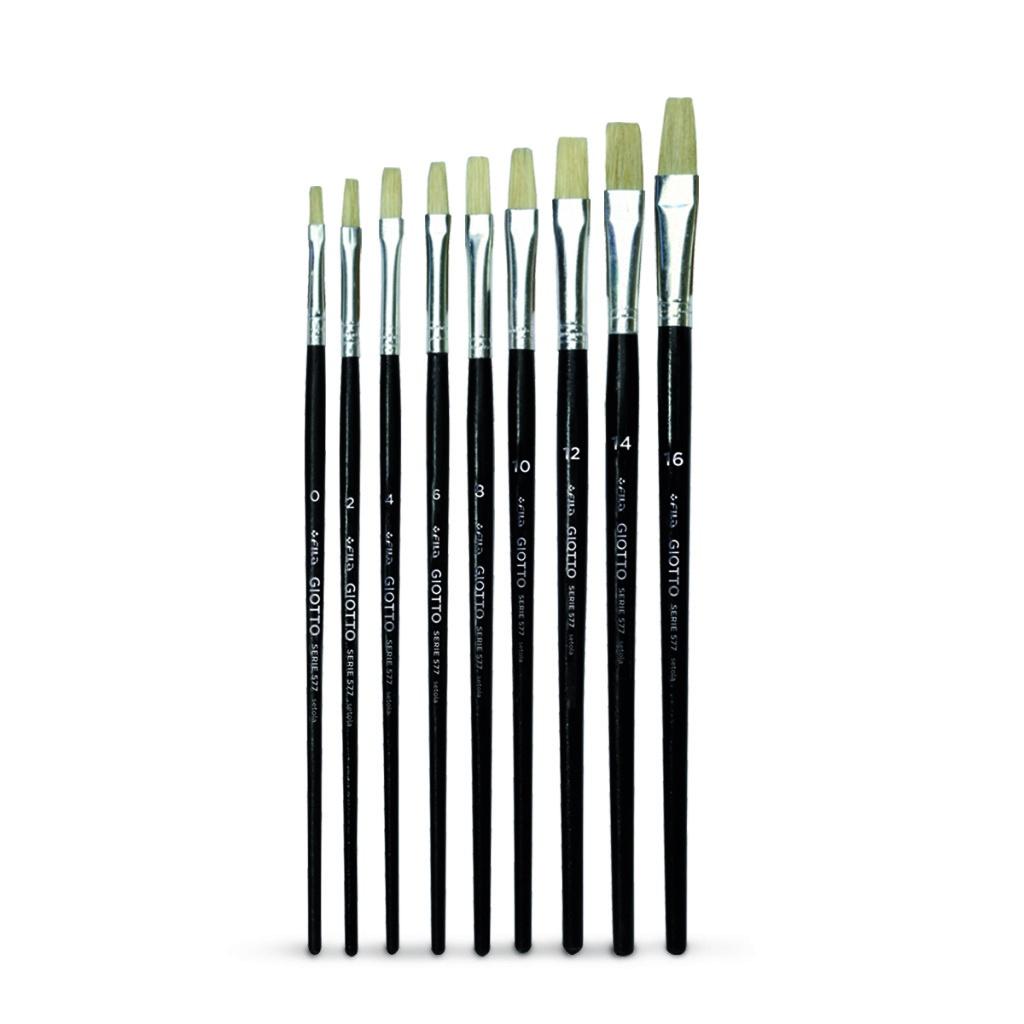 Cọ vẽ nhập khẩu Italy GIOTTO Brushes Art 577/ 6, 8 ,10, 12, 14, 16 - 570600