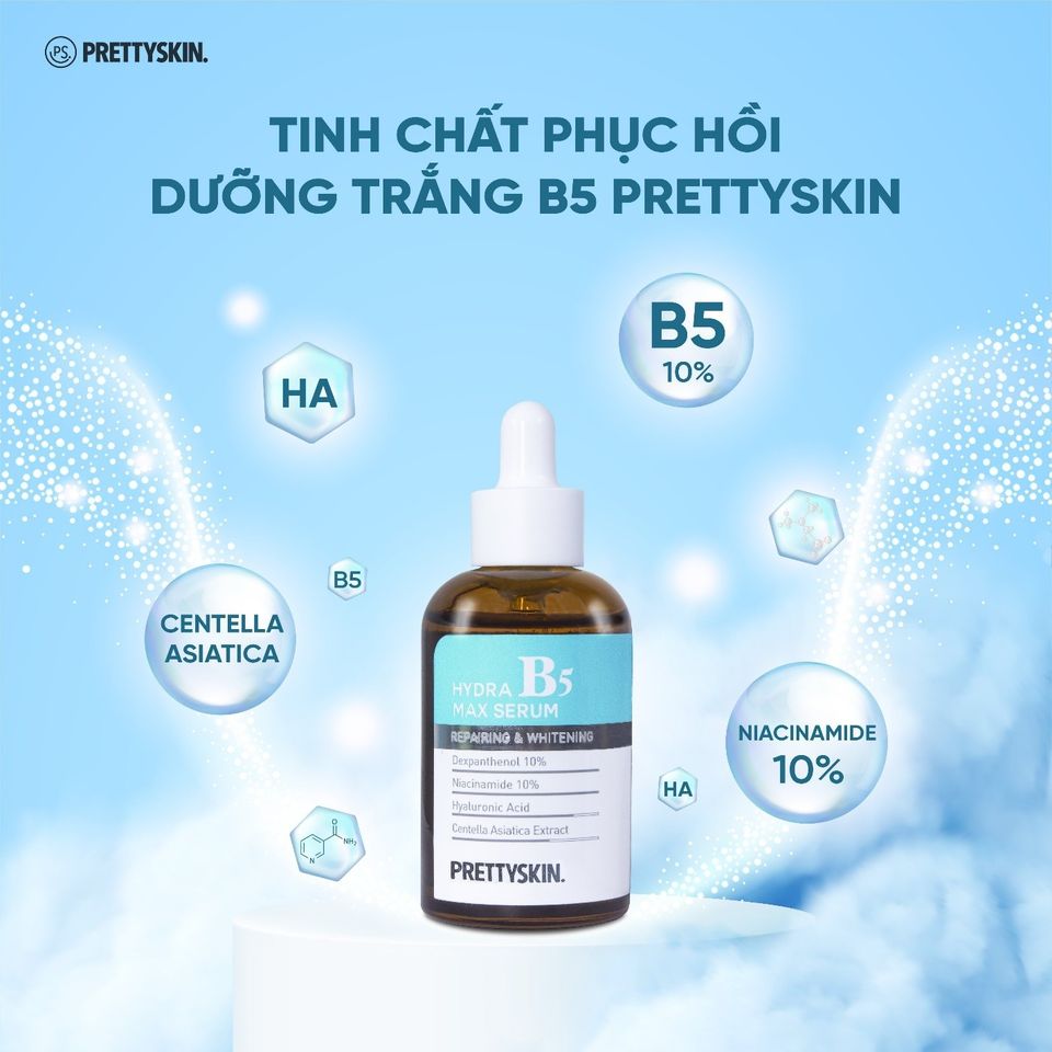 Hình ảnh Serum Phục Hồi, Dưỡng Trắng Da Prettyskin Hydra B5 Max Serum 50ml