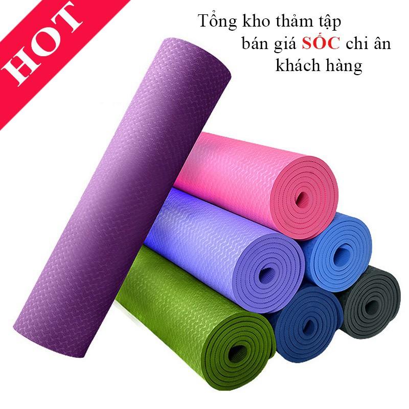 Thảm Tập Yoga, Gym, Thể Dục Cao Cấp Thảm Có Túi Đựng