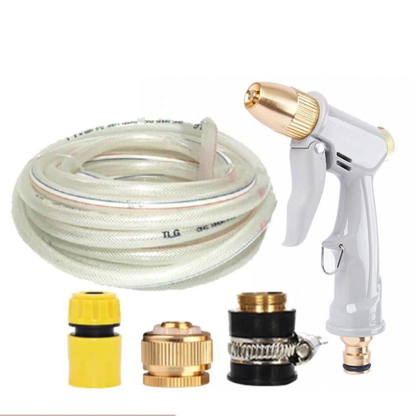 Bộ dây vòi xịt nước tưới cây rửa xe,tăng áp 3 lần, loại 7-10m 206846
