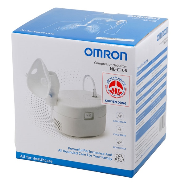 Máy xông mũi họng Omron NE-C106 Bảo hành 2 năm chính hãng