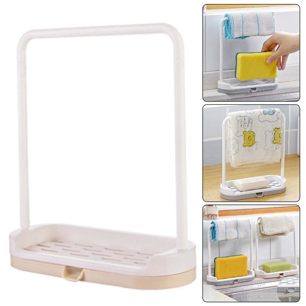 GIÁ ĐỰNG MIẾNG RỬA CHÉN VÀ TREO KHĂN CÓ CHỖ THOÁT NƯỚC NHỰA PP SIÊU BỀN SIÊU TIỆN DỤNG CHO NHÀ BẾP