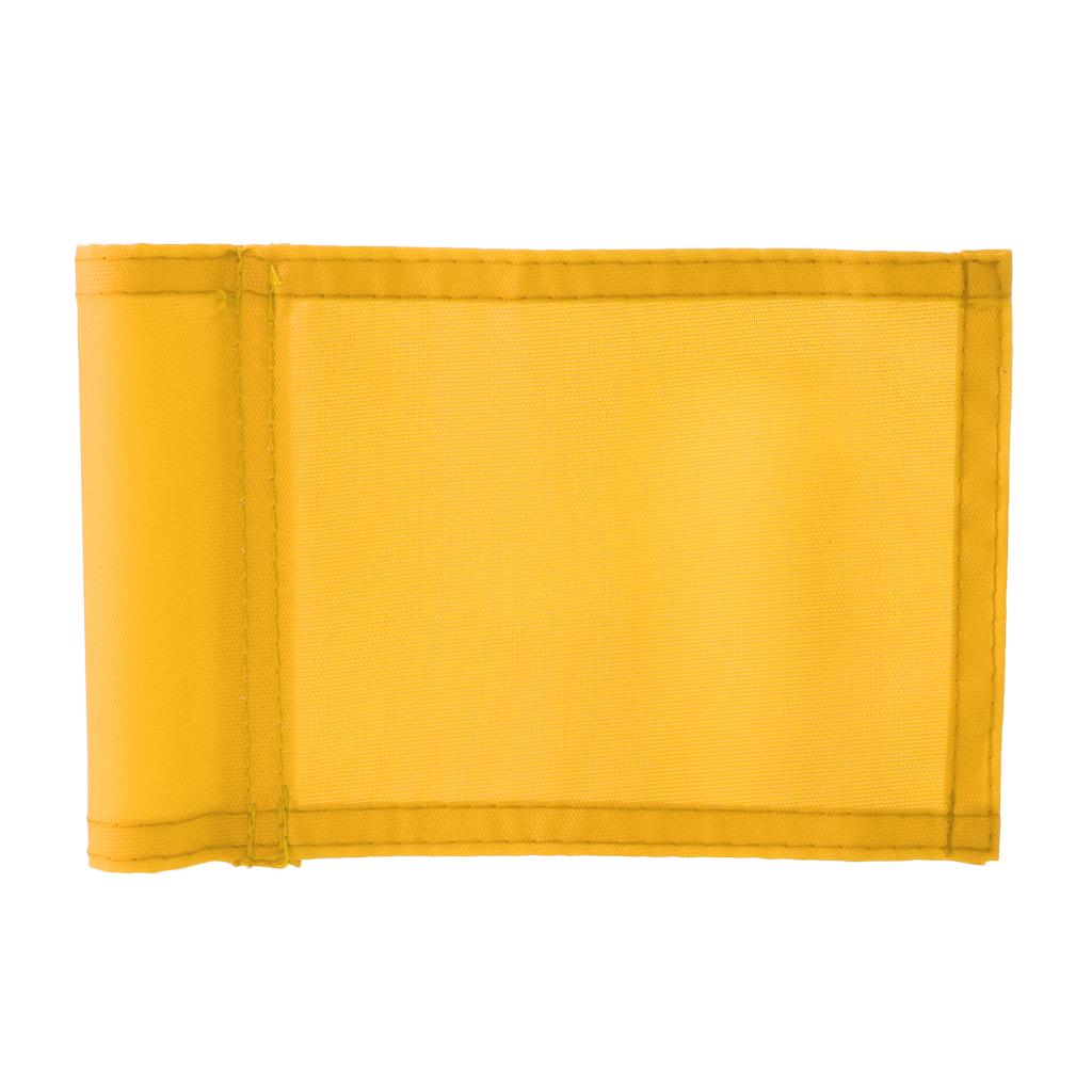 2xPuttingGreen Golf Solid Flag Golf Backyard Practicing Target Aids Yellow