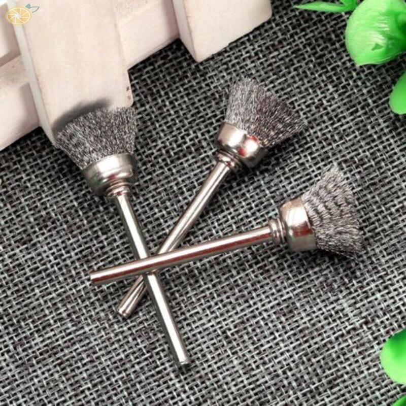 Chổi sợi thép,đánh rỉ cho máy mài trục 3mm