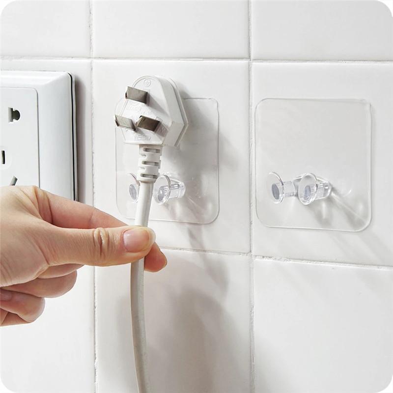 Móc Dán Tường Treo Phích Cắm Điện Tiện Lợi