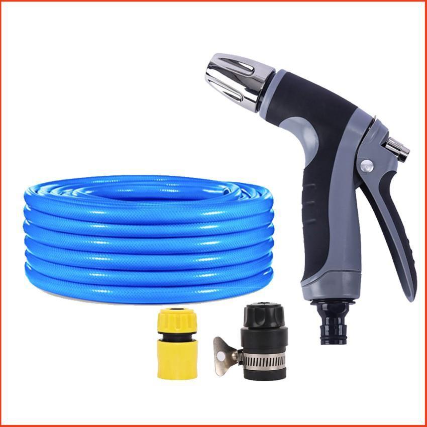 Bộ dây và vòi xịt tăng áp rửa xe tưới cây