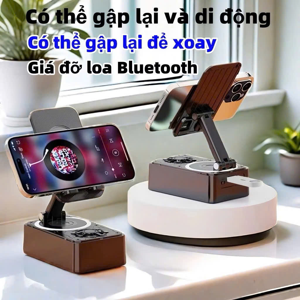 Giá Đỡ Điện Thoại 3 Trong 1 Kèm Pin Dự Phòng &amp; Loa Bluetooth - Tiện Lợi, Dễ Dàng Mang Theo Khi Di Chuyển - HÀNG CHÍNH HÃNG MINIIN