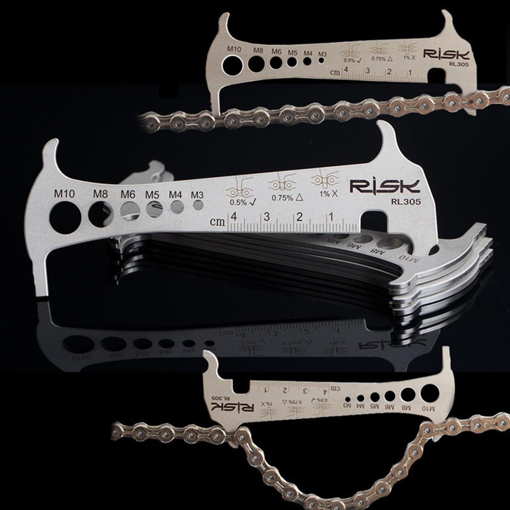 Bike Chain Wear Indicator Gauge Checker Stretched Tool Chain Hook