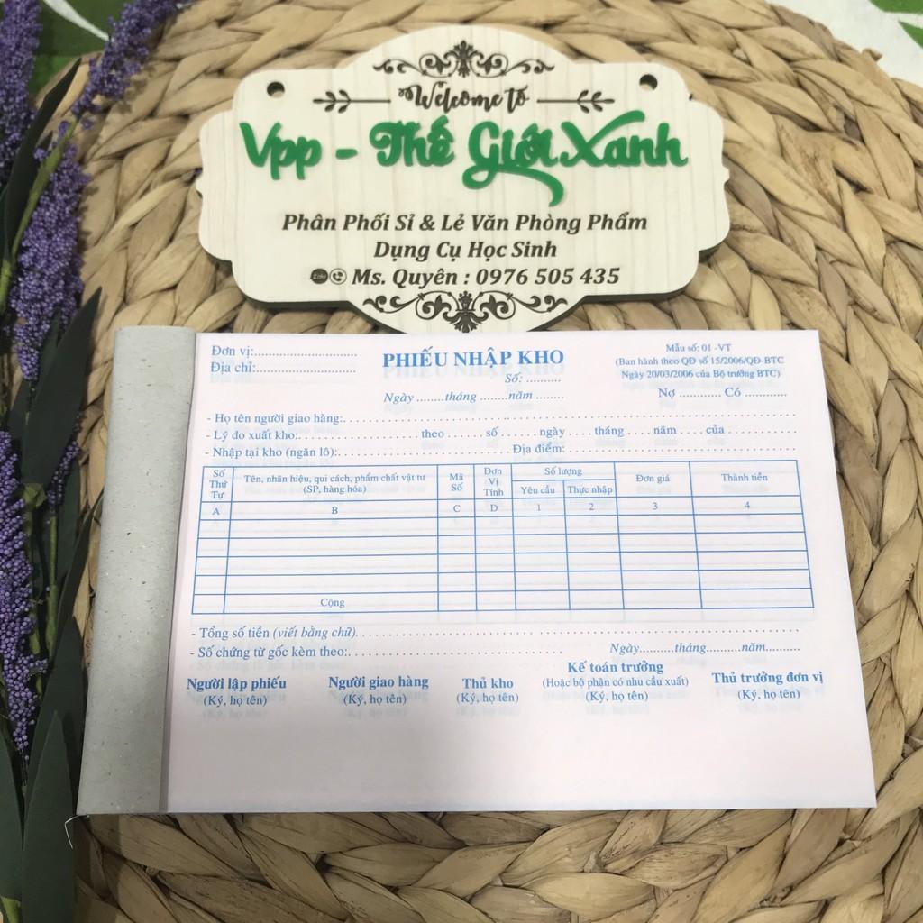 PHIẾU NHẬP KHO 2 LIÊN (100 TỜ) (Y)