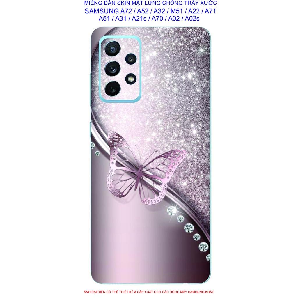 Miếng Dán Skin mặt lưng dành cho SAMSUNG A72 / A52 / A32 / A22 / M51 / A71 / A51 / A31 / A21s / A12 / A02 / A02s chống trầy xước