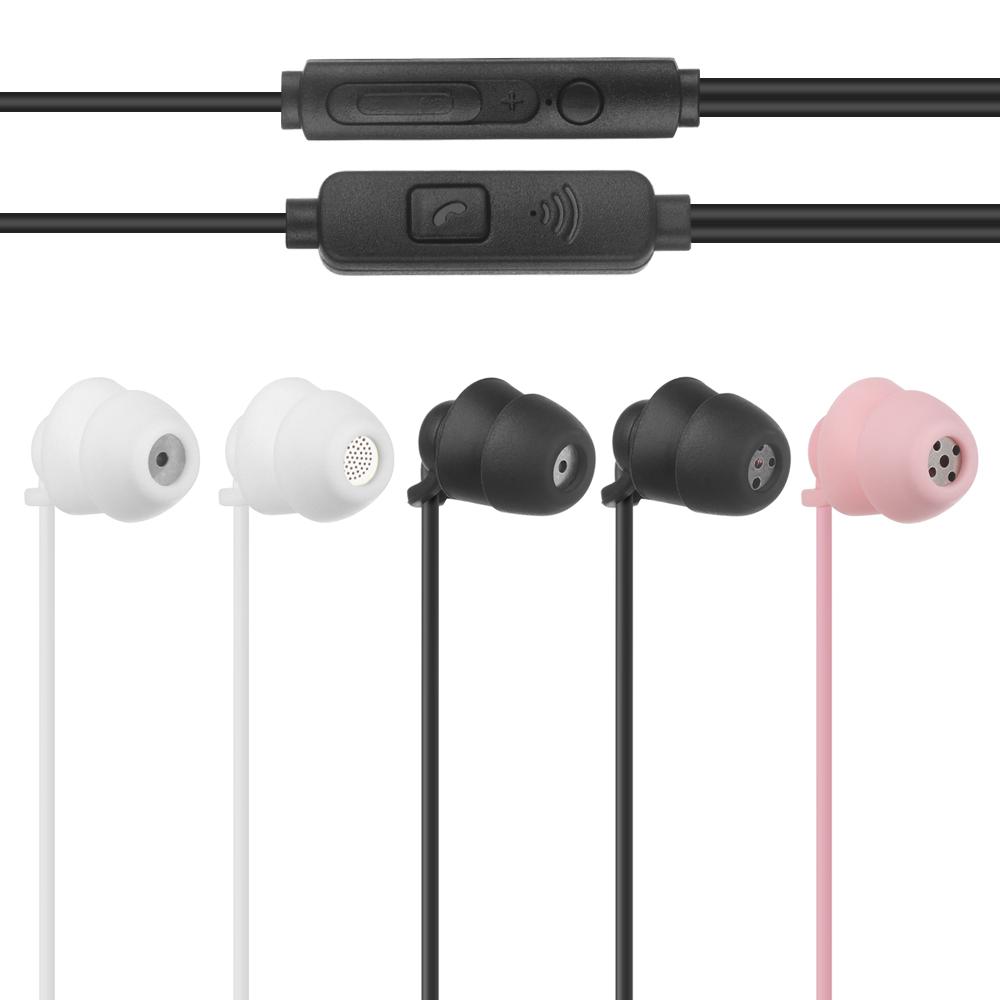 Mới 3.5mm Có Dây Giảm Tiếng Ồn Tai Nghe Stereo Silica Gel Tai Nghe Trong Tai Tai Nghe Ngủ Thích Hợp Cho Điện Thoại Android Màu sắc: vàng 01