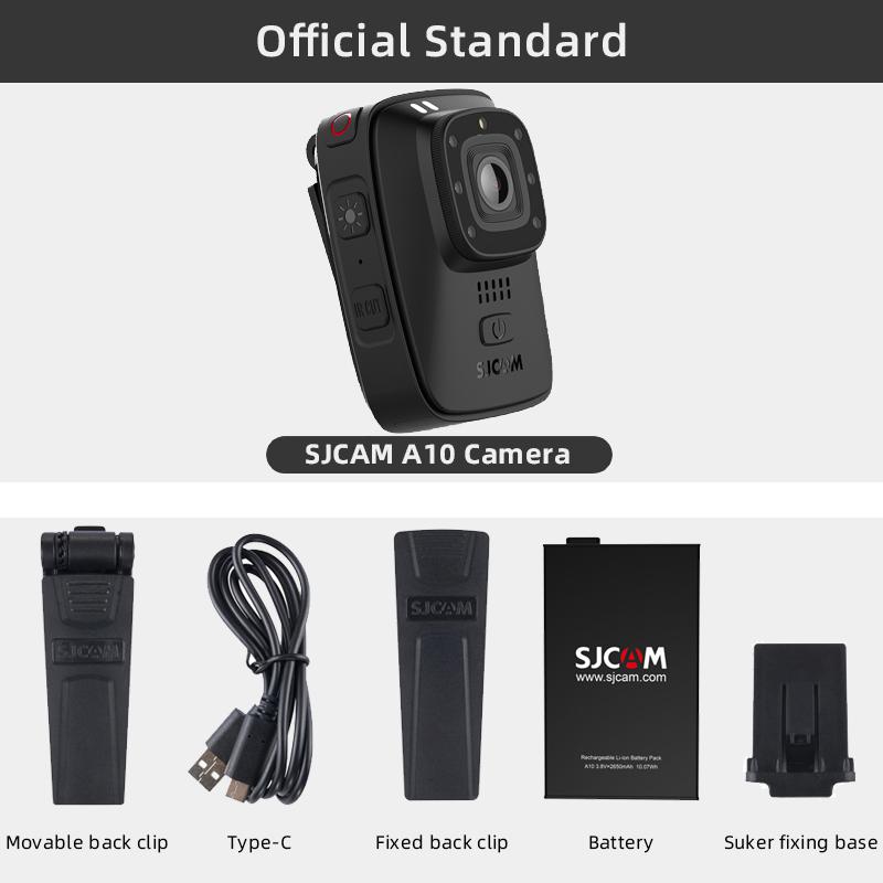 Máy ảnh cơ thể SJCAM A10 WiFi Gyro Ổn định Hồng ngoại Tầm nhìn ban đêm IP65 DVR CAM Video Sports Video Máy ảnh hành động