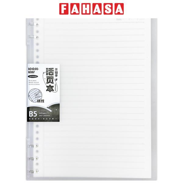 Sổ Lò Xo Loose Leaf B5 - Kẻ Ngang - 50 Trang 80gsm - HB5-08