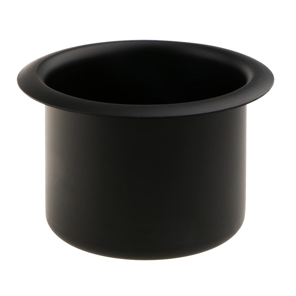 6x Aluminum Alloy Cup Drink Holder for Marine Boat Car Truck Camper RV Black