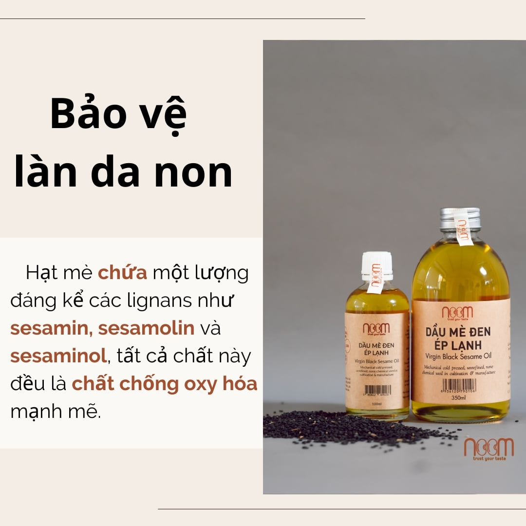 Dầu mè đen nguyên chất ép lạnh Noom 100ml