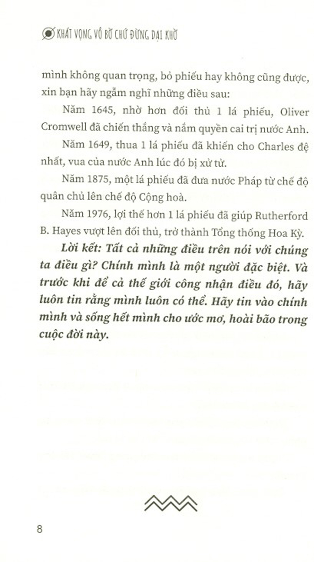 Khát Vọng Vô Bờ Chứ Đừng Dại Khờ