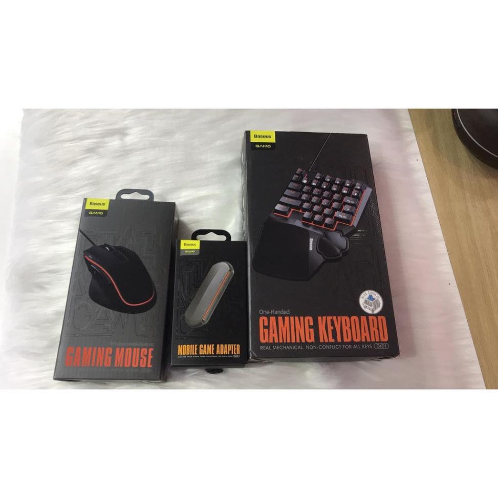 CHUỘT GAMING CAO CẤP XỊN PUBG MOBILE BASEUS GM01 DPI khủng 6400, ĐỘ BỀN 5 TRIỆU CLICK, 9 PHÍM ĐIỀU HƯỚNG - HÀNG CHÍNH HÃNG