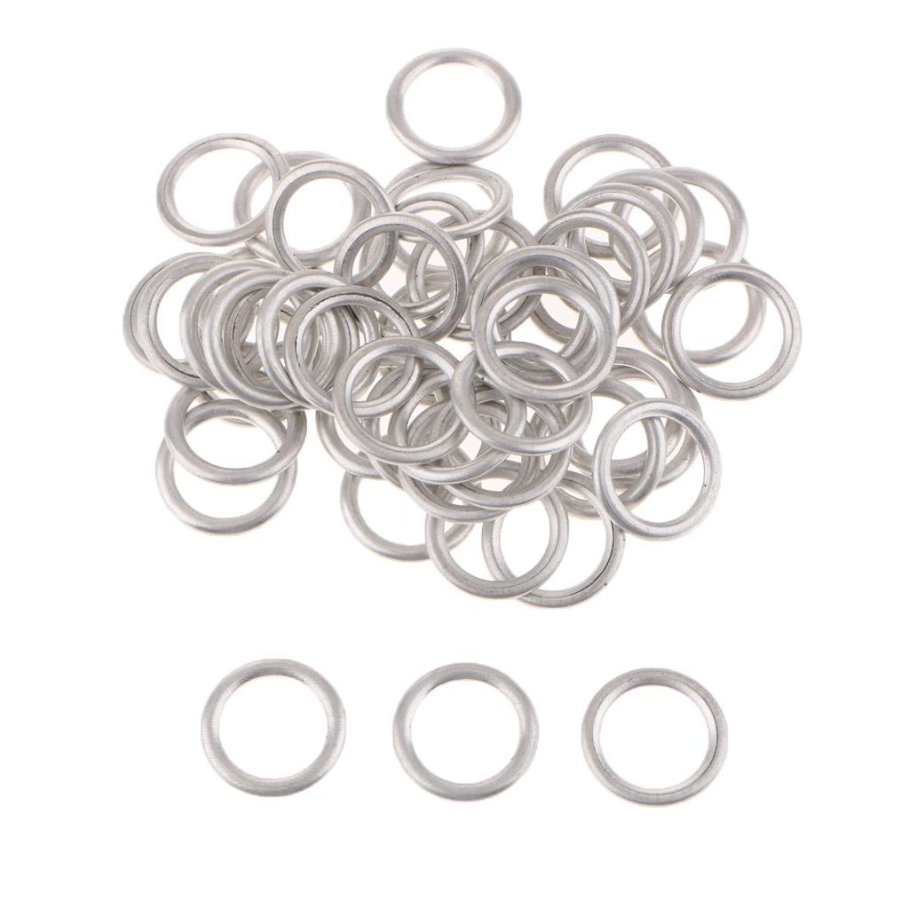 2x50 Pieces Car Oil Drain Plug Gaskets N0138157 for Audi S4 A4 Q5 Touareg