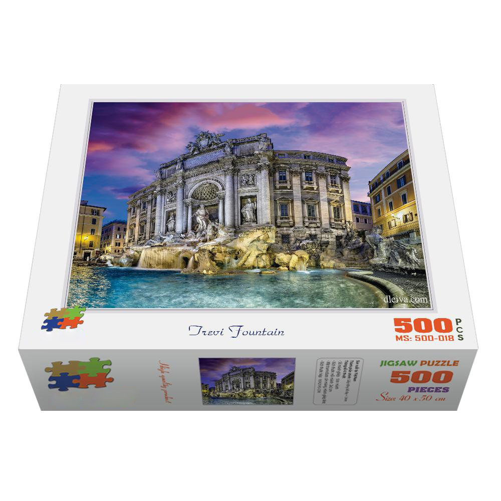 Bộ tranh xếp hình cao cấp 500 mảnh ghép – Trevi Fountain