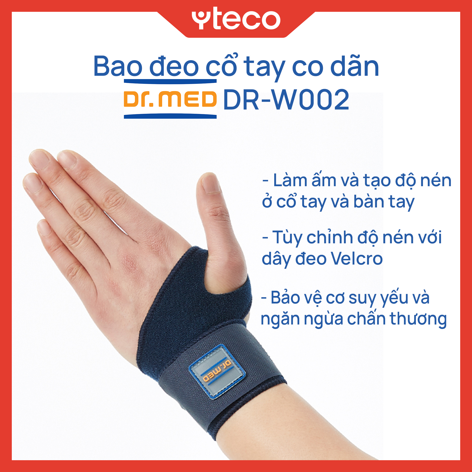 Bao đeo cổ tay co dãn Dr.MED DR-W002